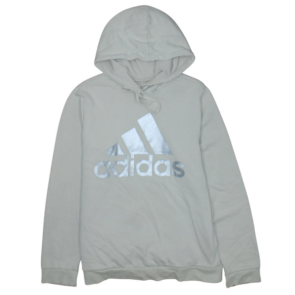 Adidas 90's Spellout Pullover Hoodie Large Beige Cream