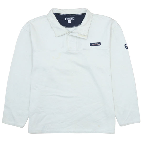 Reebok 90's Heavyweight Quarter Zip Sweatshirt XLarge White
