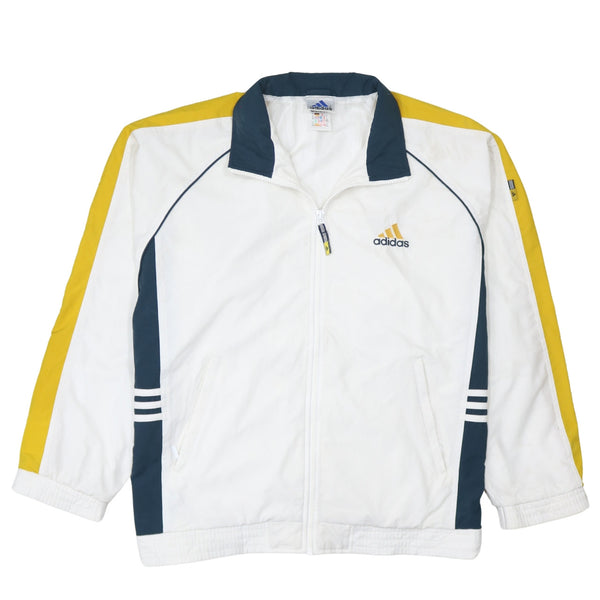 Adidas 90's Lightweight Full Zip Up Windbreaker Medium White