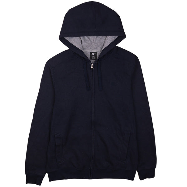 Vintage 90s Starter Navy Blue Women's Small Full Zip Up Hoodie