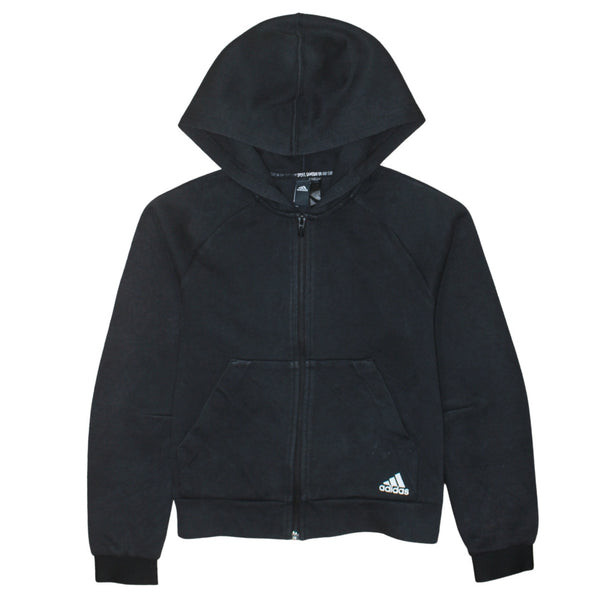 Adidas 90's Lightweight Full Zip Up Hoodie Small Black
