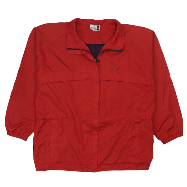 Puma 90's Red XL Windbreaker Lightweight Full Zip Jacket