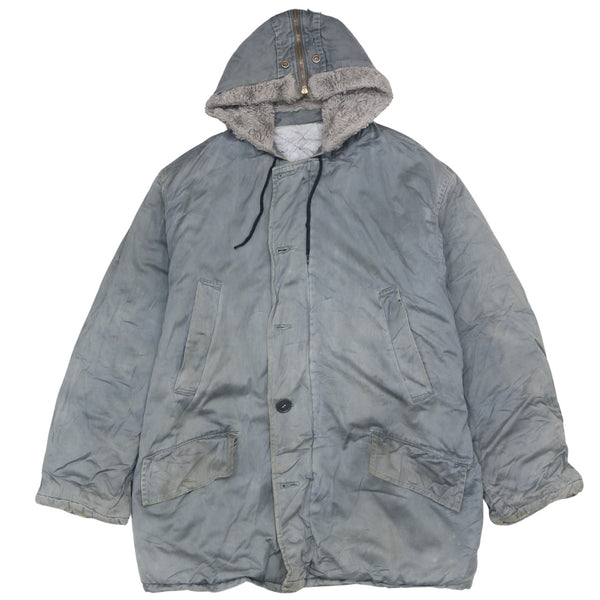 Active 90's Hooded Full Zip Up Windbreaker Large  Grey