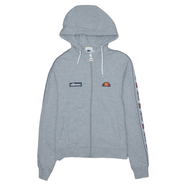 Ellesse 90's Vintage Grey Sportswear Hoodie Medium Full Zip