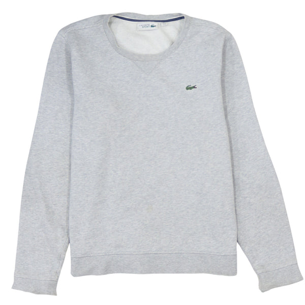 Vintage Lacoste 90's Grey Crew Neck Sweatshirt Men's Medium