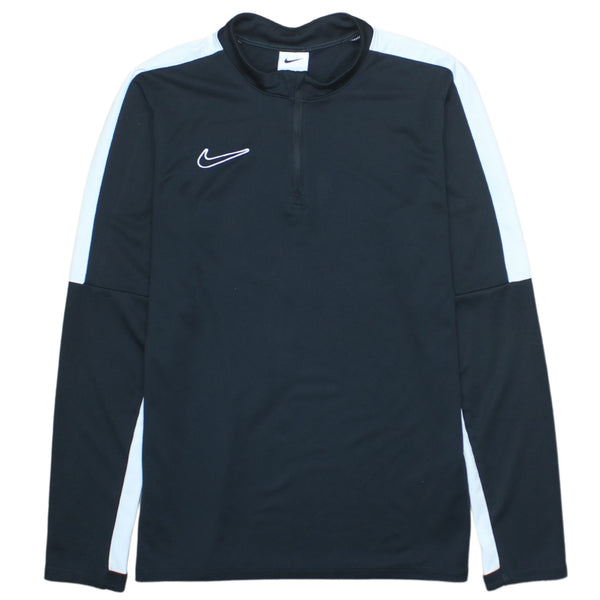 Authentic Vintage Nike 90s Black Swoosh Quarter Zip Sweatshirt XL