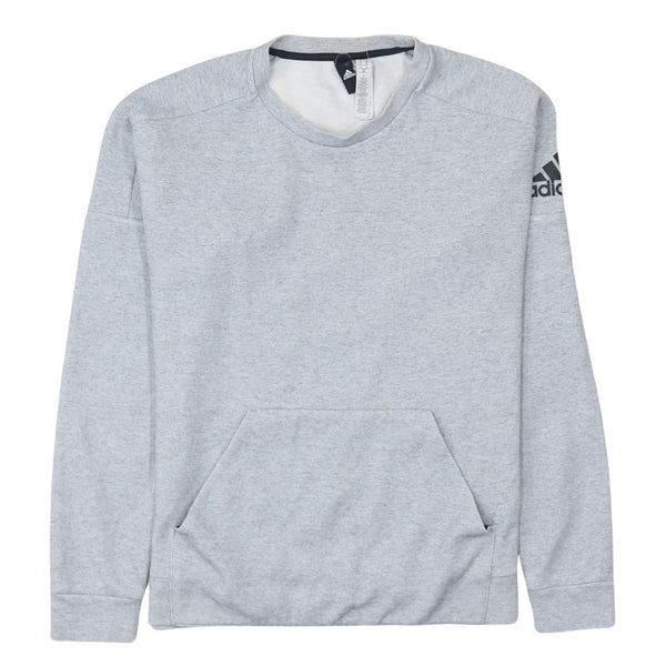 Adidas 90's Lightweight Crew Neck Sweatshirt Medium Grey