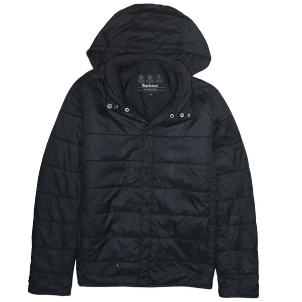 Barbour 90's Lightweight Full Zip Up Puffer Jacket Medium Black