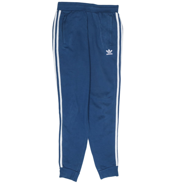 Adidas 90's 3 Stripes Casual Joggers / Sweatpants Small Blue