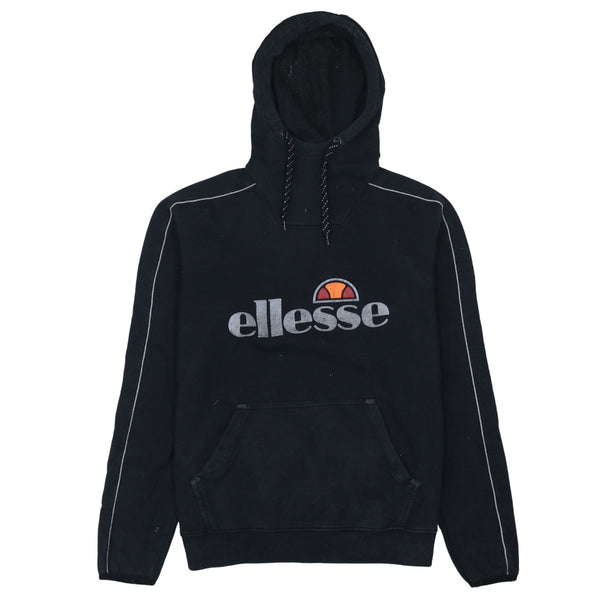 Ellesse 90's Spellout Pullover Hoodie XXLarge  Black