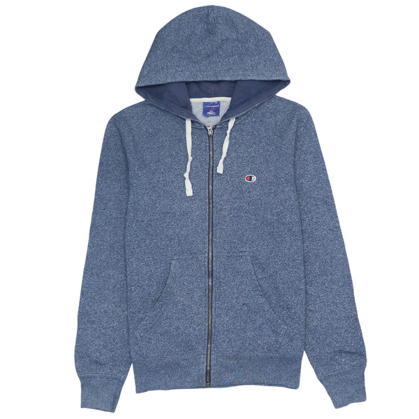 Champion Vintage 90's Men’s Small Navy Blue Hoodie Full Zip Pockets