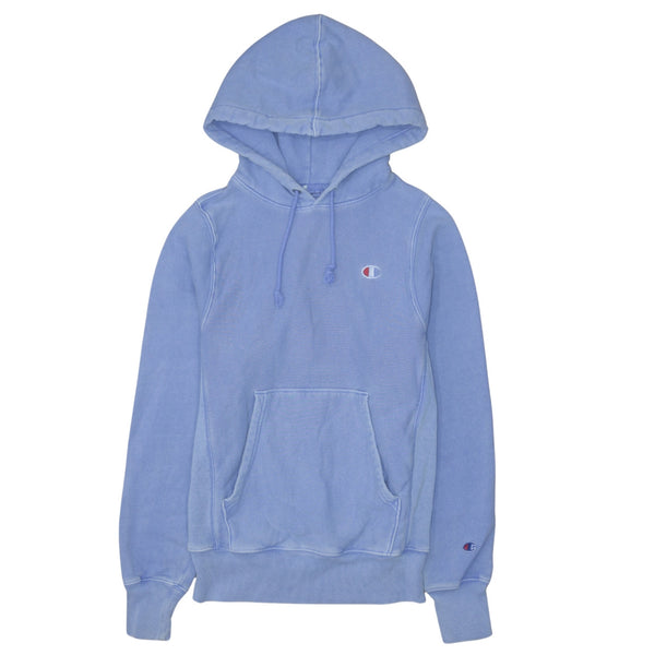 Champion Vintage 90's Blue Pullover Hoodie XSmall, Drawstring Pockets