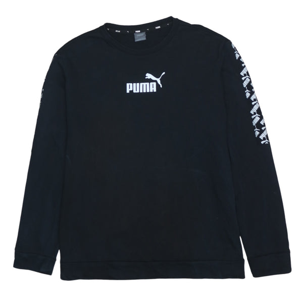Puma Vintage 90's Black XXL Crew Neck Sweatshirt Cotton