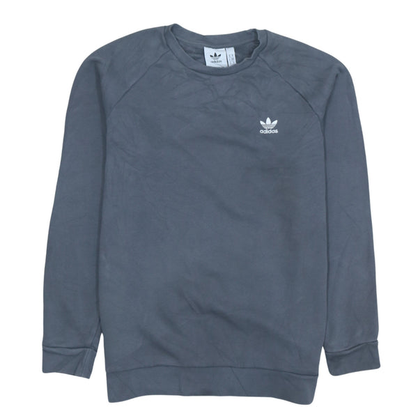 Adidas 90's Vintage Heavyweight Grey Sweater Crew Neck Medium