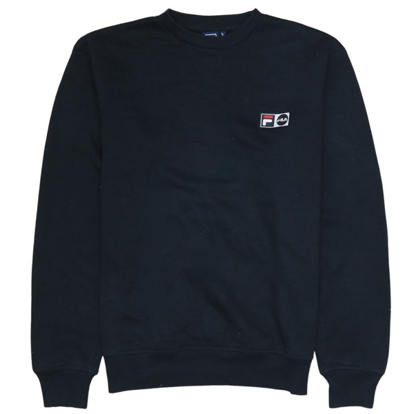 Fila 90's Heavyweight Crew Neck Sweatshirt Small Black
