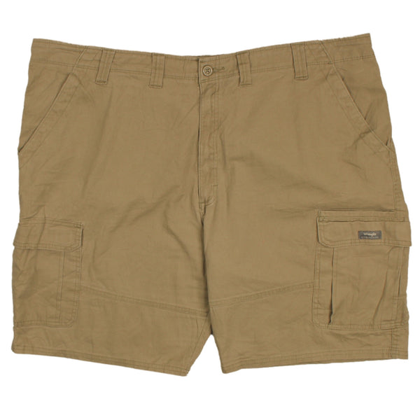 Men's Wrangler 90's Cargo Shorts Tan Brown Size 46 Vintage Style