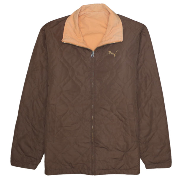 Puma 90's Lightweight Full Zip Up Windbreaker Small  Brown