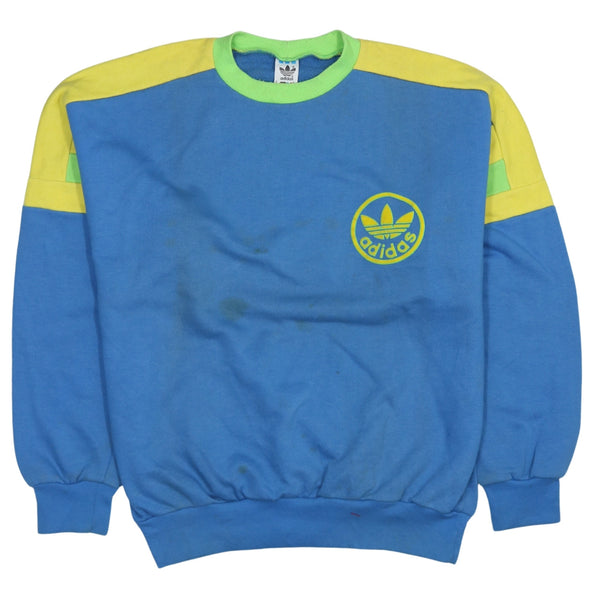 Adidas Vintage 90's Blue Lightweight Crew Neck Sweatshirt Men's XLarge