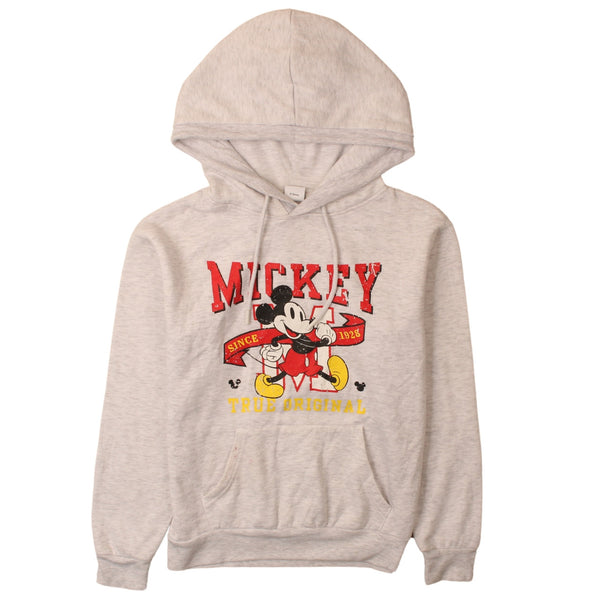 Vintage 90's Disney Grey XXS Hoodie Mickey Mouse Pullover Women