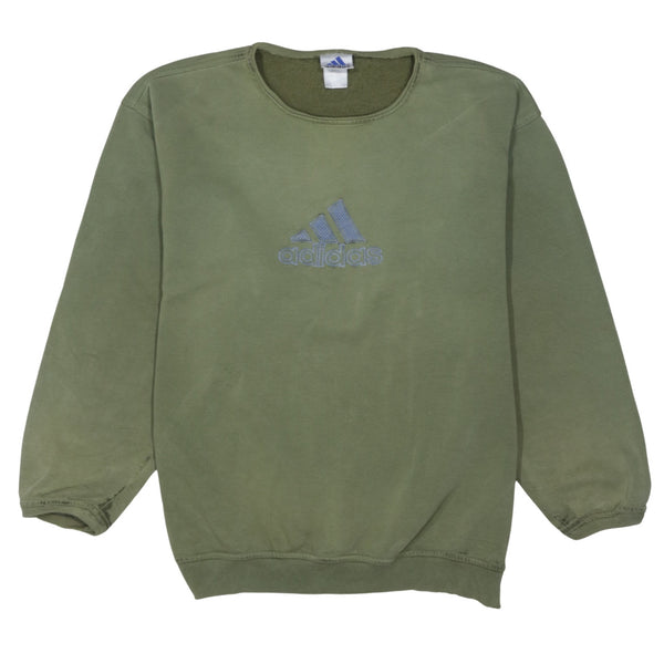 Adidas 90's Spellout Crew Neck Sweatshirt XLarge  Green