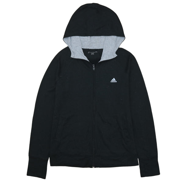 Adidas 90's Vintage Women's Large Black Full Zip Sportswear Hoodie
