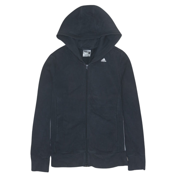 Adidas Vintage 90's Black Full Zip Sportswear Hoodie Women's M