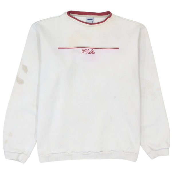 Fila 90's Lightweight Crew Neck Sweatshirt XLarge White