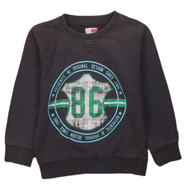 90's Vintage Grey Heavyweight Crew Neck Sweatshirt XS Retro Style