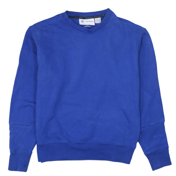 Adidas Vintage Crew Neck Sweatshirt 90s Blue XSmall Cotton Lightweight