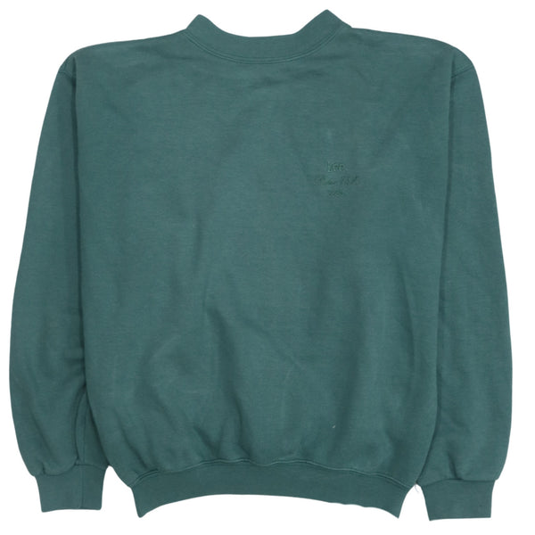 Lee 90's Lightweight Green Turtle Neck Sweatshirt - Men's Small Vintage