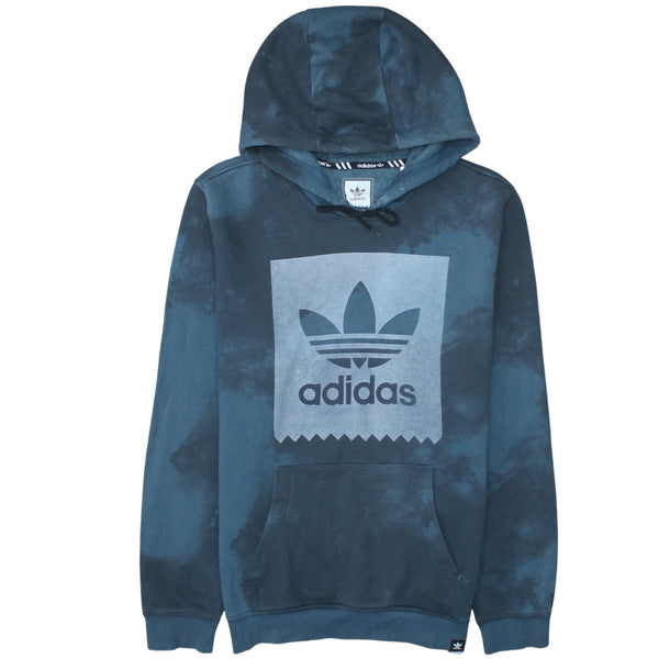Adidas 90's Spellout Pullover Hoodie Medium Navy Blue