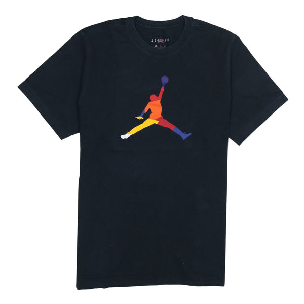 Jordan 90's Spellout Short Sleeves T Shirt XLarge Black