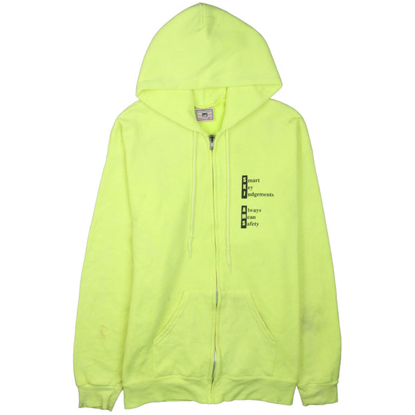 Lee 90s Vintage Green Heavyweight Full Zip Hoodie Large