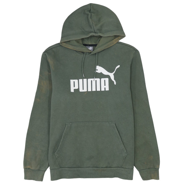 Puma 90's Spellout Green Pullover Hoodie - Men's Medium