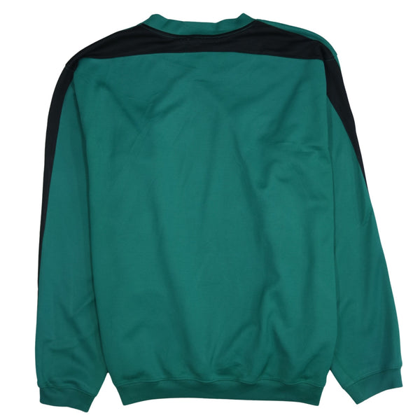 Puma 90's Vintage Green Crew Neck Sweatshirt Cotton XXL Women's