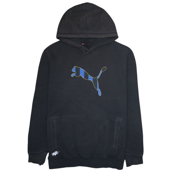 Puma 90's Spellout Pullover Hoodie Large  Black