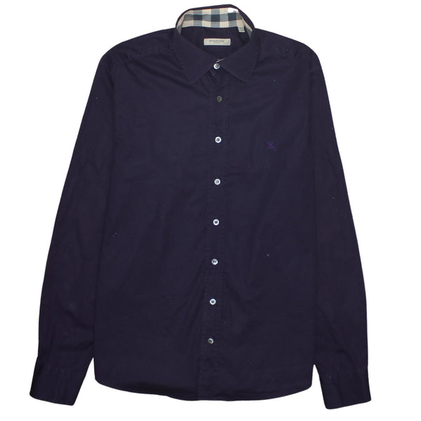 Burberry 90's Long Sleeve Button Up Shirt Medium  Purple