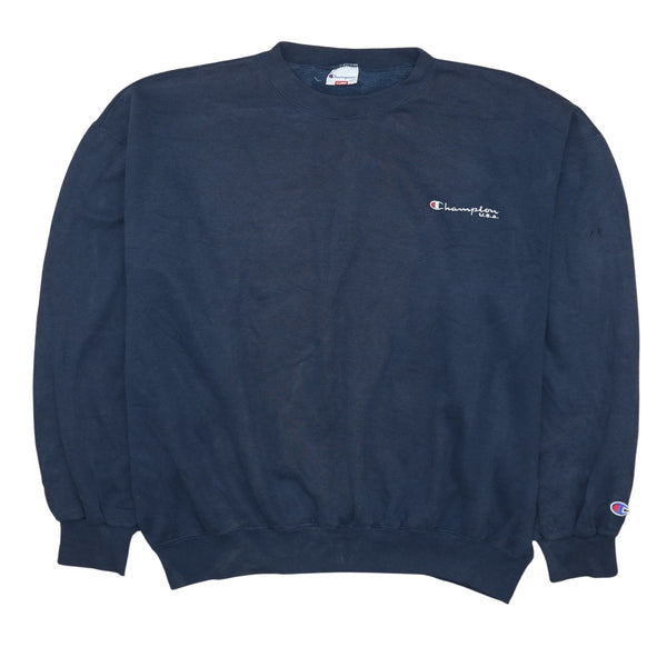 Champion Vintage 90's Navy Blue Heavyweight Crew Sweatshirt XL