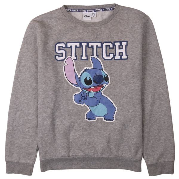 Vintage Disney 90's Grey Stitch Crew Neck Sweatshirt Women's M