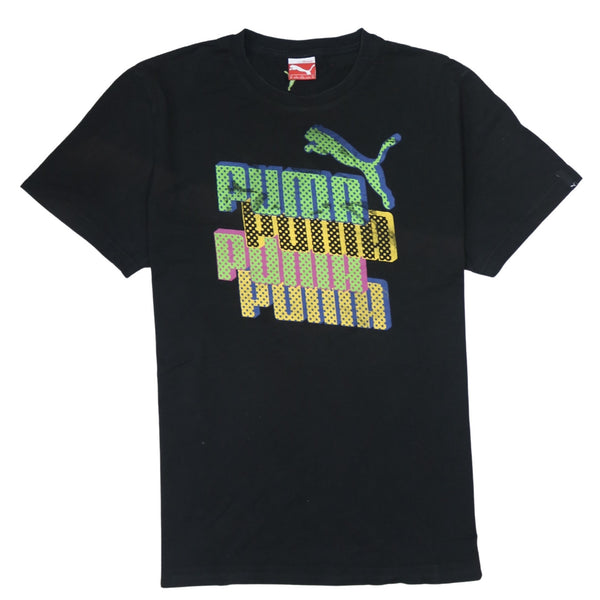 Puma 90's Spellout XLarge Black Short Sleeve T-Shirt