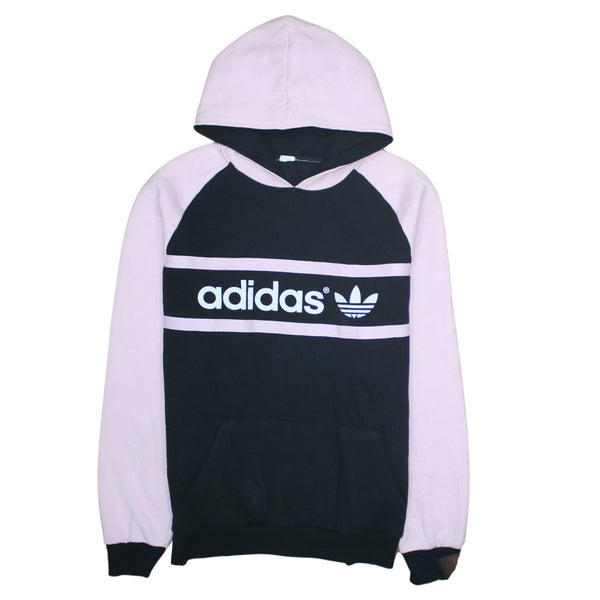 Adidas 90's Spellout Pullover Hoodie Small  Black