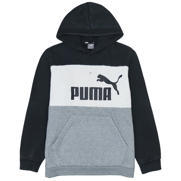 Puma 90's Spellout Pullover Hoodie Large Black