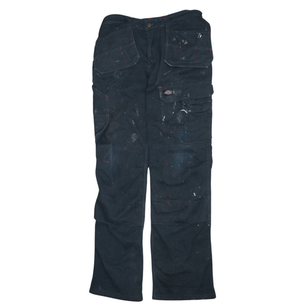 Dickies 90's Vintage Workwear Straight Leg Baggy Trousers Pants 32 Black