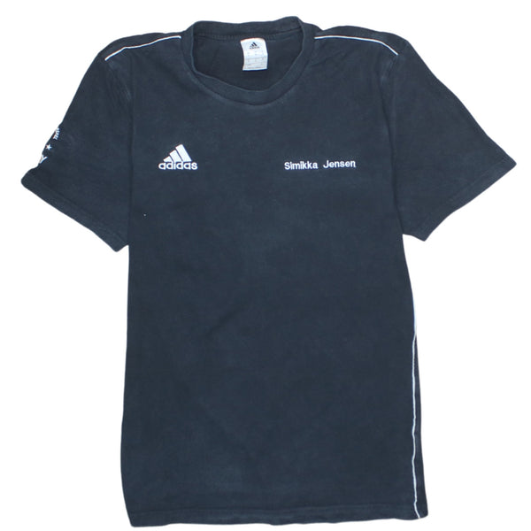 Adidas Vintage 90's Black Crew Neck T-Shirt Mens Medium