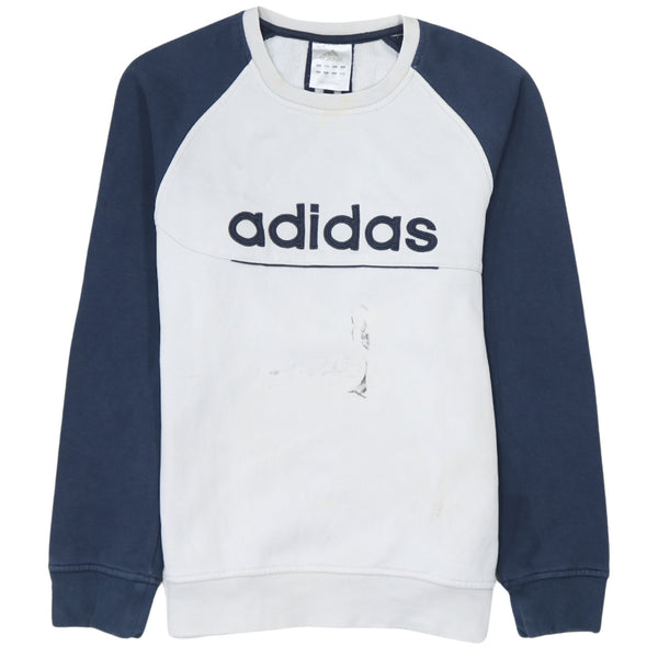 Adidas 90's Spellout Crew Neck Sweatshirt XSmall White
