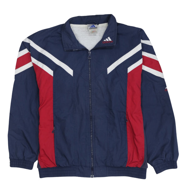 Adidas 90's Lightweight Full Zip Up Windbreaker Medium  Navy Blue