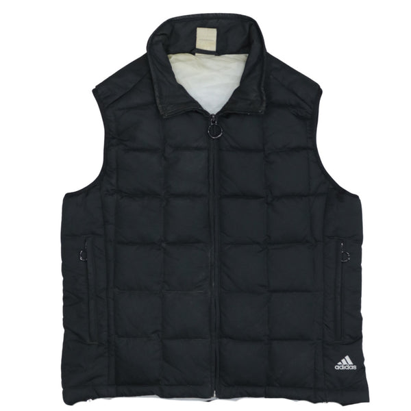 Adidas 90's Vest Sleeveless Full Zip Up Gilet Small  Black