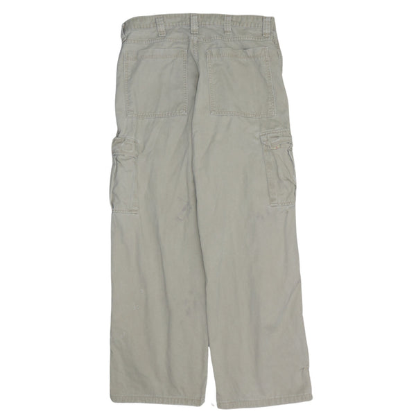 Vintage Wrangler 90's Straight Leg Baggy Pants 34 Beige Cream