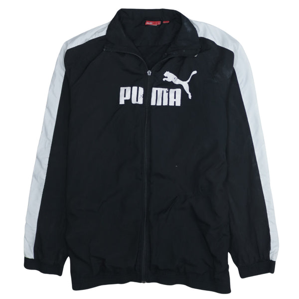 Puma 90's Spellout Full Zip Up Sweatshirt XXLarge (2XL) Black