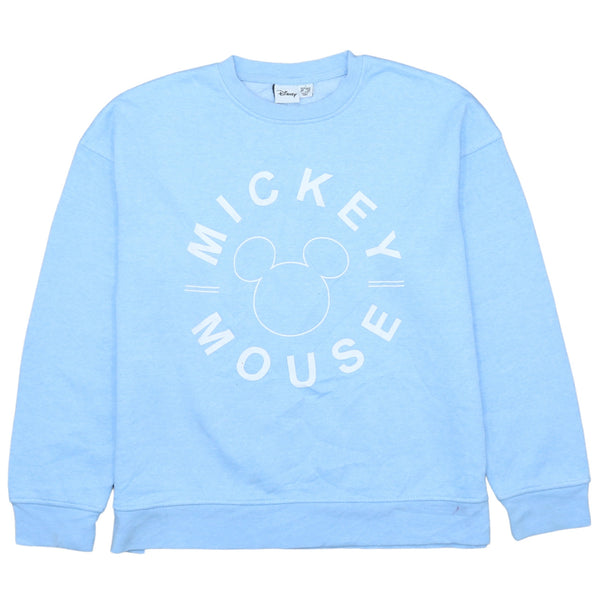 Vintage Disney Mickey Mouse 90's Crew Neck Sweatshirt Women Small Blue